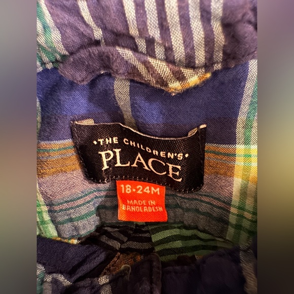 Lot Of 4 Boys Button Down Collar Long Sleeve Shirts Size 18M And 2T - Picture 7 of 7